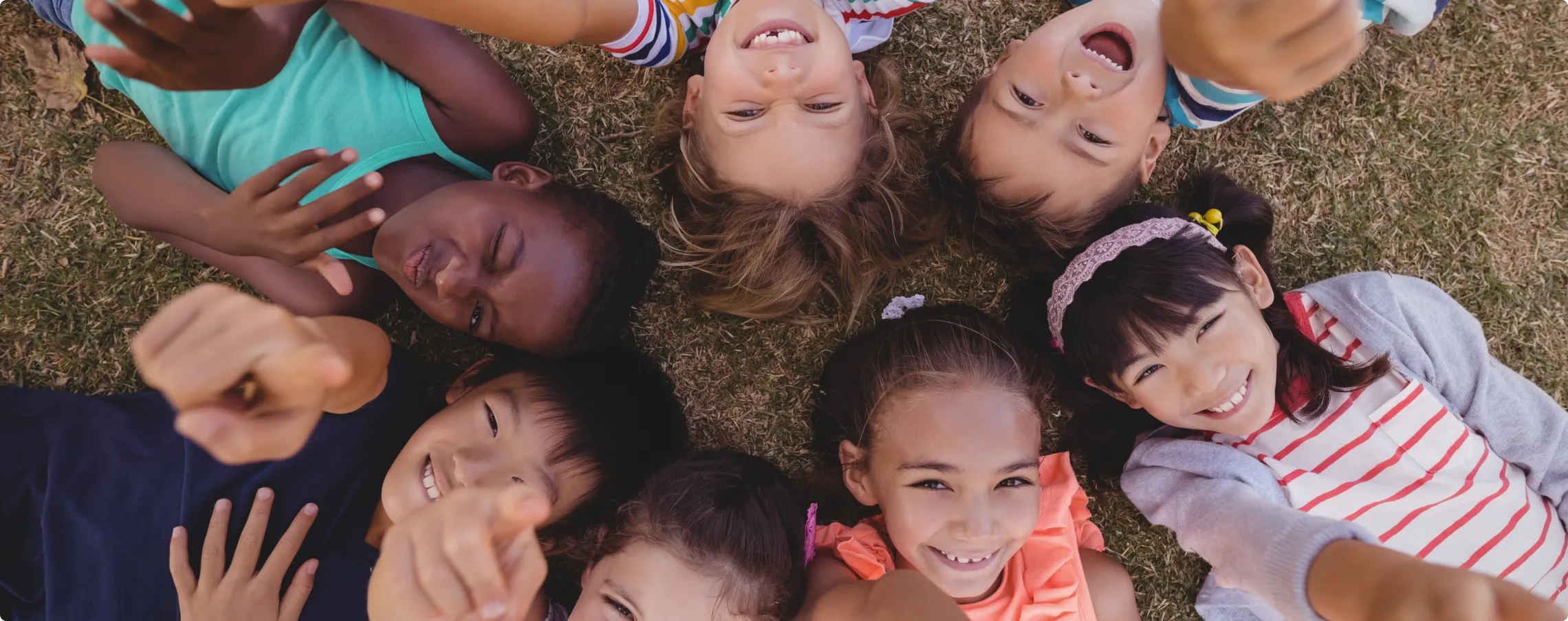 group of kids in a circle