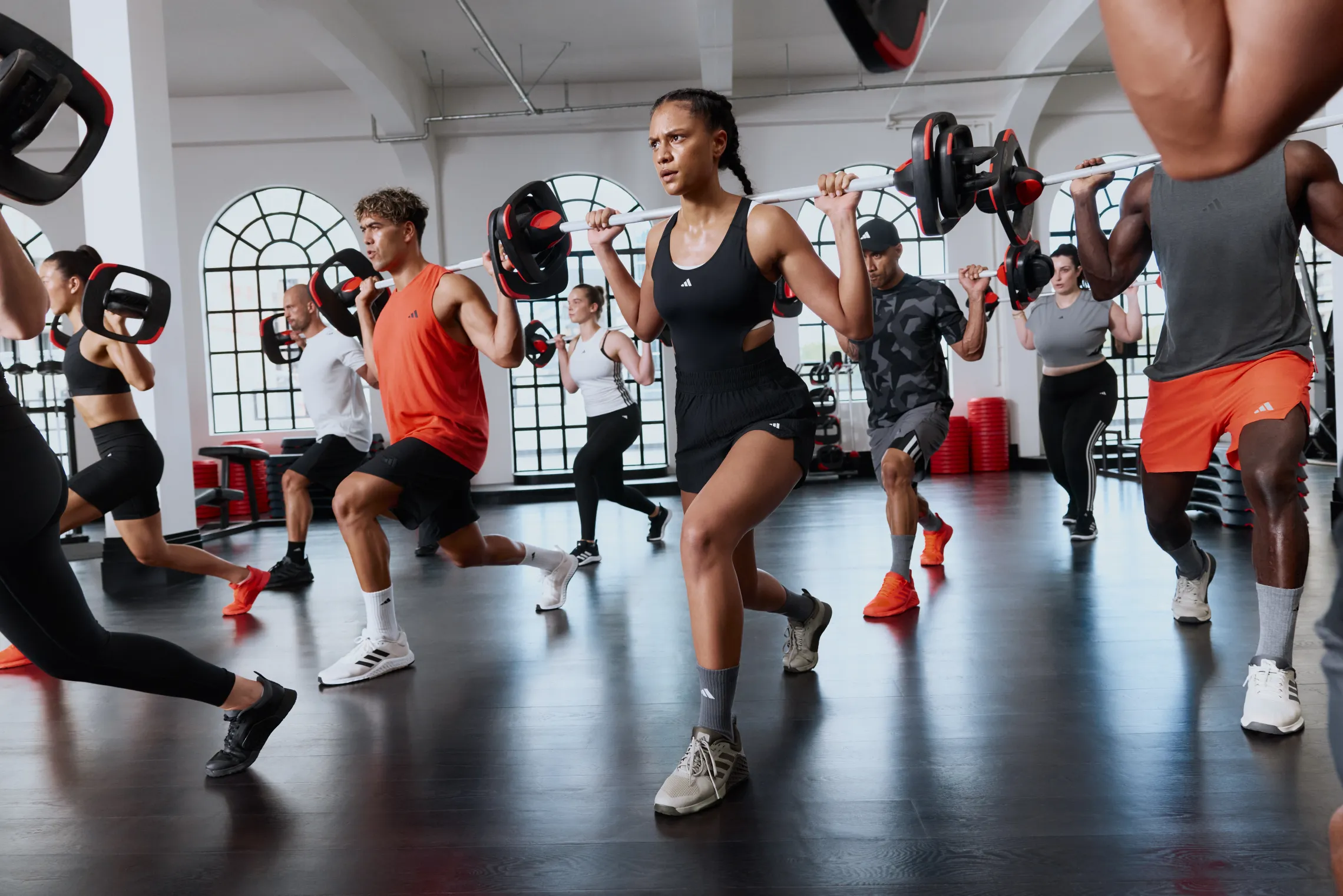 Group working out