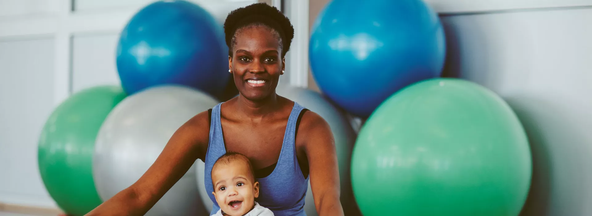 Mom and Baby Banner