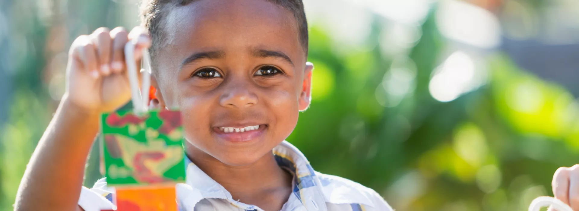 boy playing outside